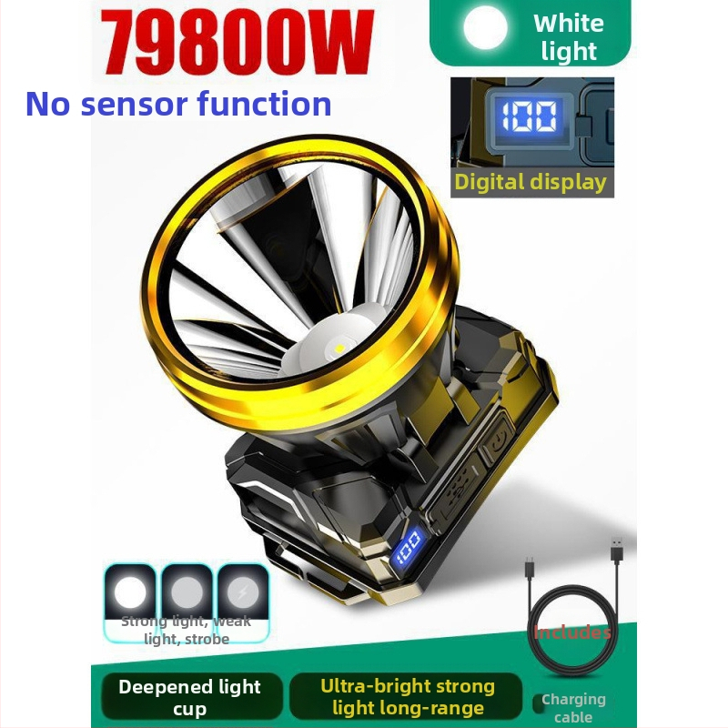 Φακός κεφαλής 985 – μπαταρία 18650, αδιάβροχος, εμβέλεια δέσμης 1000 m, αυτονομία 24 ωρών