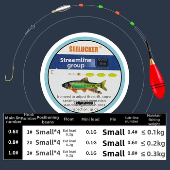 Set za ribolov za potok, karbonska žica, duljina 1 m, za ribolov u potoku