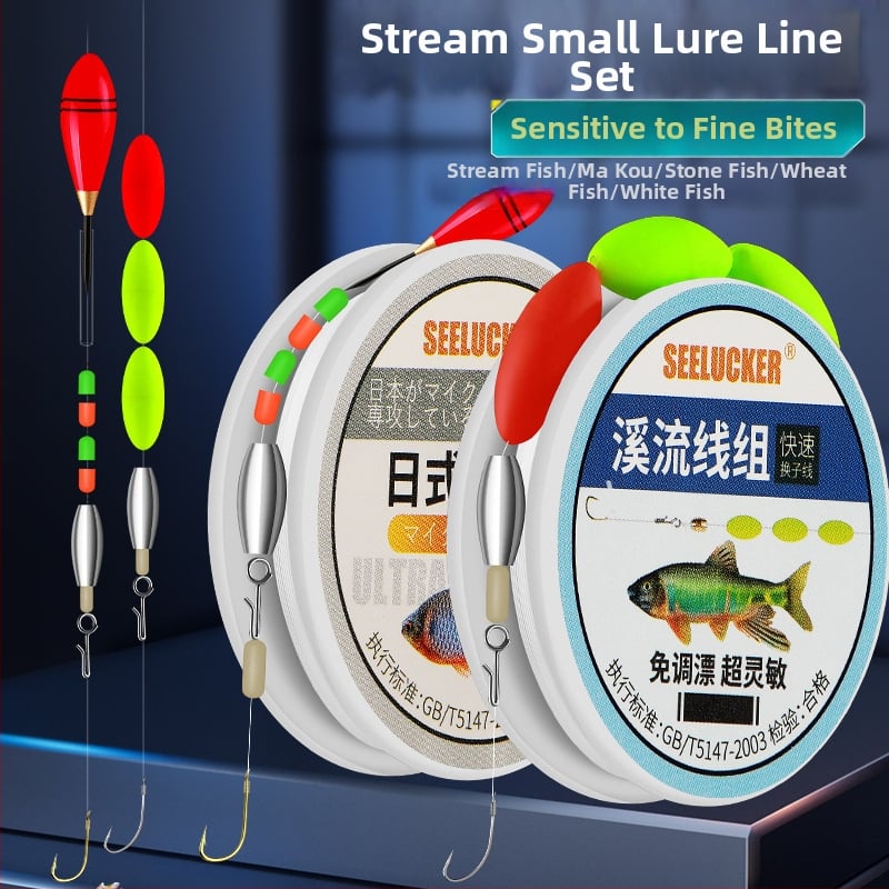 Set za ribolov za potok, karbonska žica, duljina 1 m, za ribolov u potoku