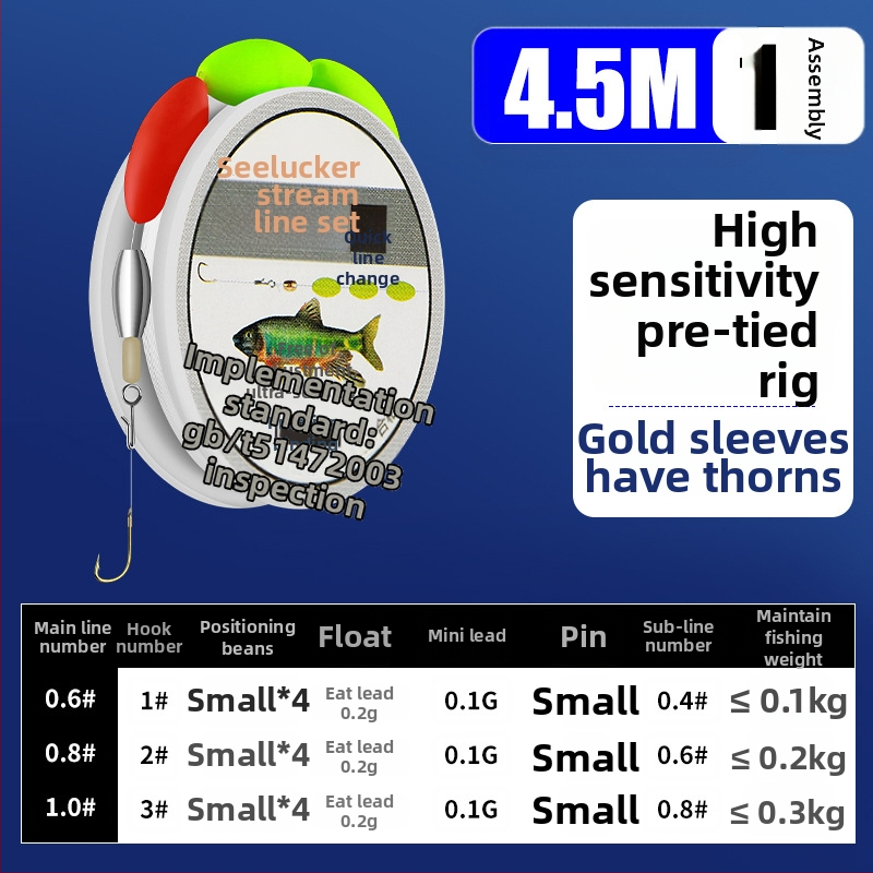 Set za ribolov za potok, karbonska žica, duljina 1 m, za ribolov u potoku