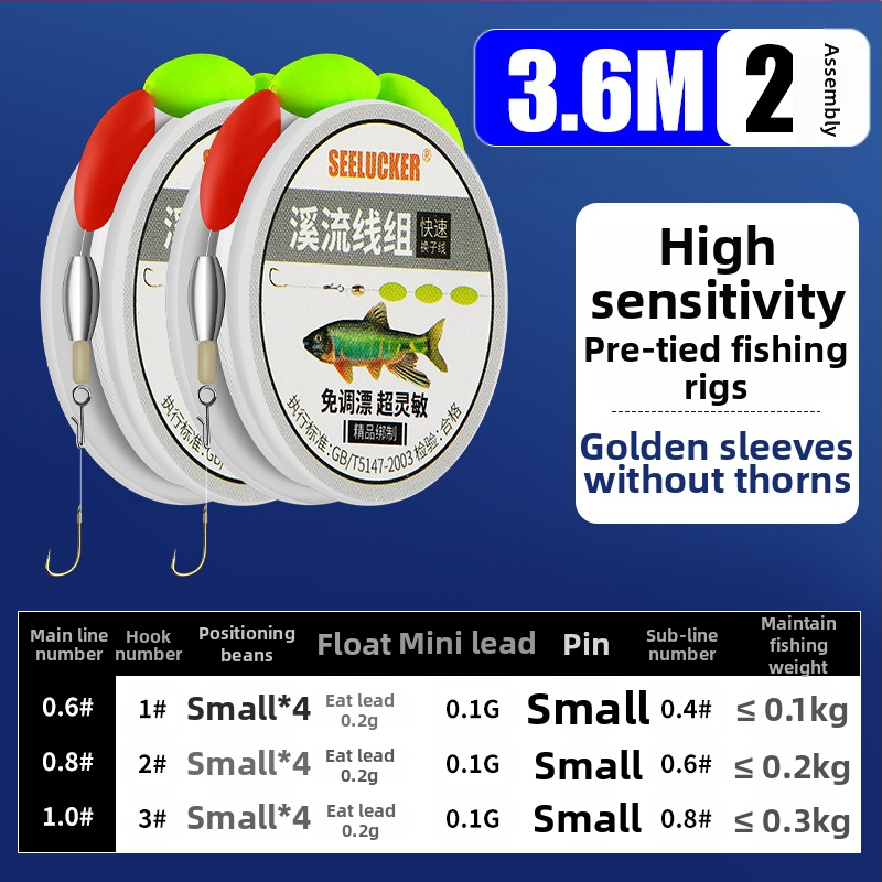 Set za ribolov za potok, karbonska žica, duljina 1 m, za ribolov u potoku
