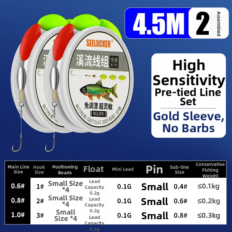 Set za ribolov za potok, karbonska žica, duljina 1 m, za ribolov u potoku