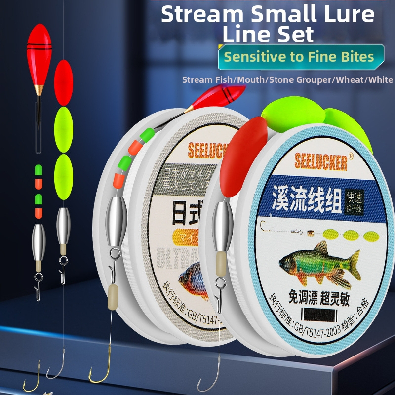 Set za ribolov za potok, karbonska žica, duljina 1 m, za ribolov u potoku