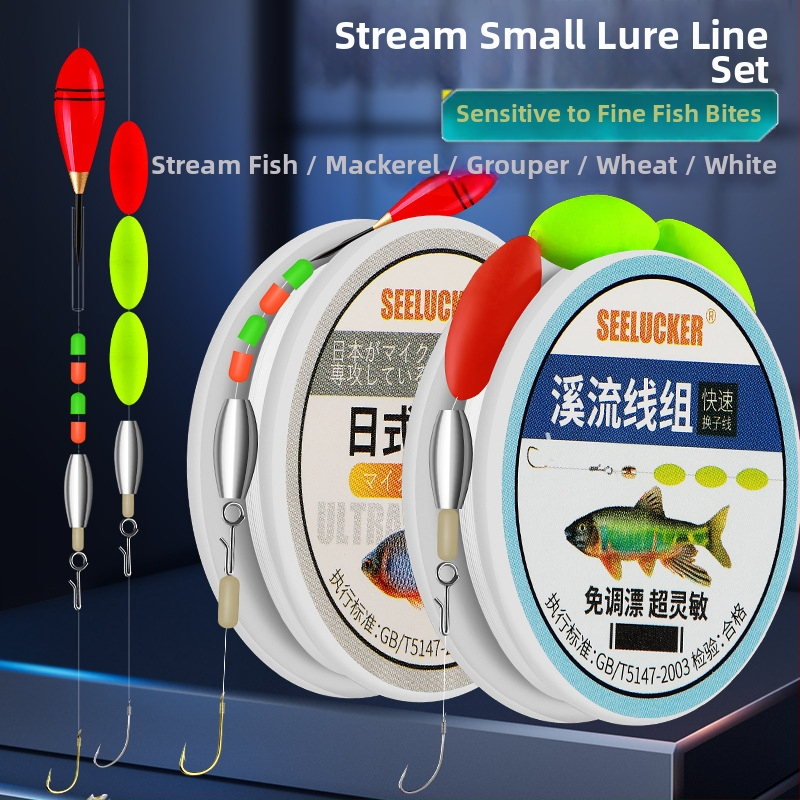 Set za ribolov za potok, karbonska žica, duljina 1 m, za ribolov u potoku