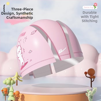 Παιδικά γυαλιά κολύμβησης με σκουφάκι, σετ από τρία τεμάχια, φακοί PC, αντιθαμβωτικά, αδιάβροχα, υψηλή ευκρίνεια