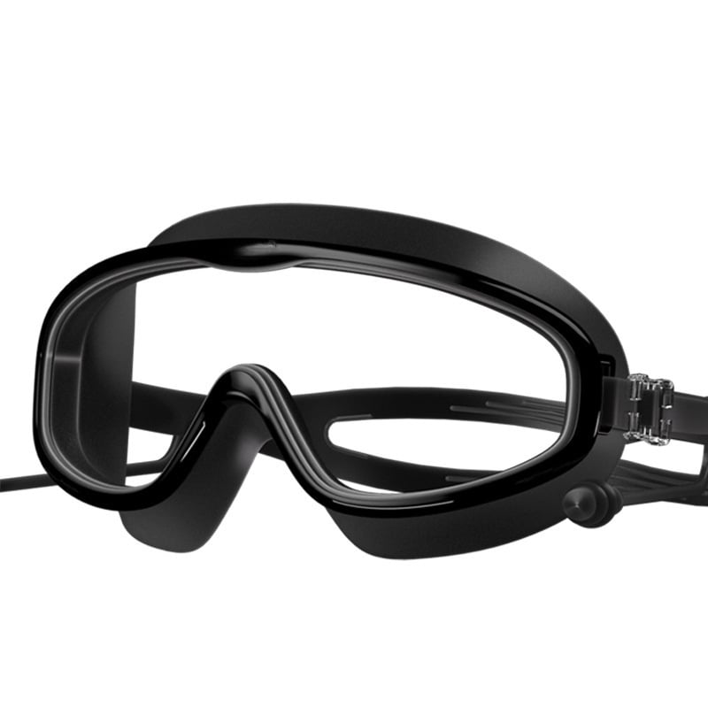 Σετ γυαλιών κολύμβησης για παιδιά με μεγάλο πλαίσιο και καπέλο κολύμβησης, PC φακοί, αντιθαμβωτικά και αδιάβροχα