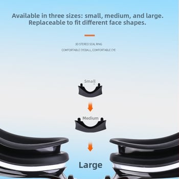 Παιδικά γυαλιά κολύμβησης με αντιθαμβωτικό σύστημα και φακοί PC, αδιάβροχα