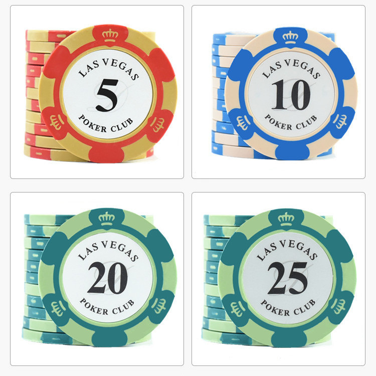 Texas Hold’em poker set čipova - visokokvalitetni ABS čipovi, dvostrano-strani tokeni za poker sobe i mahjong dvorane