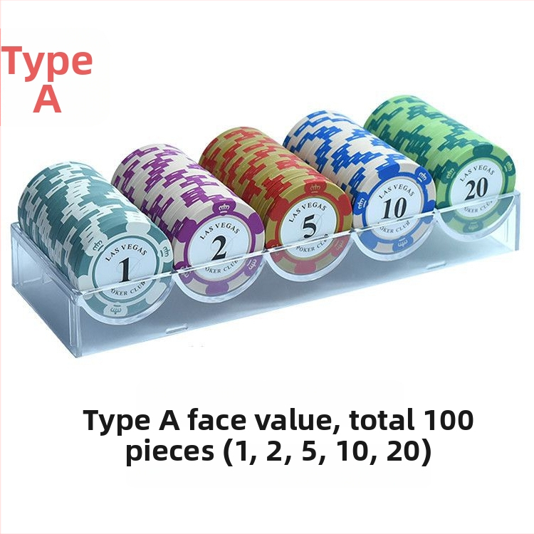 Texas Hold’em poker set čipova - visokokvalitetni ABS čipovi, dvostrano-strani tokeni za poker sobe i mahjong dvorane