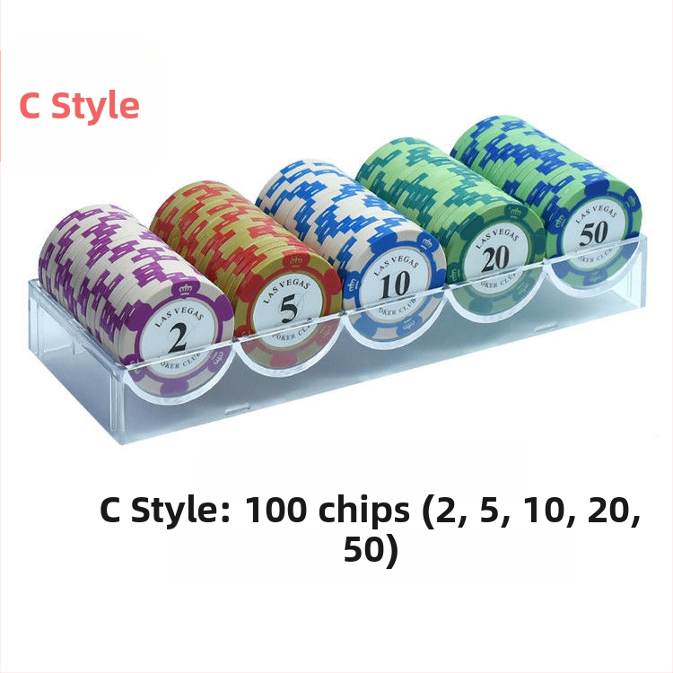 Texas Hold’em poker set čipova - visokokvalitetni ABS čipovi, dvostrano-strani tokeni za poker sobe i mahjong dvorane