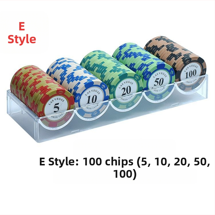 Texas Hold’em poker set čipova - visokokvalitetni ABS čipovi, dvostrano-strani tokeni za poker sobe i mahjong dvorane