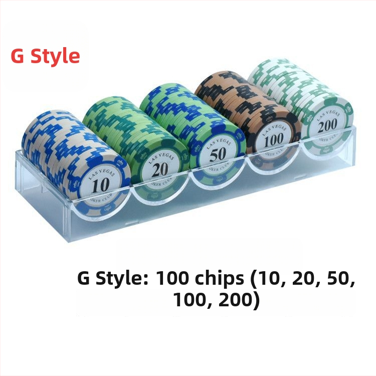 Texas Hold’em poker set čipova - visokokvalitetni ABS čipovi, dvostrano-strani tokeni za poker sobe i mahjong dvorane