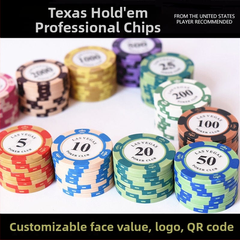 Texas Hold’em poker set čipova - visokokvalitetni ABS čipovi, dvostrano-strani tokeni za poker sobe i mahjong dvorane
