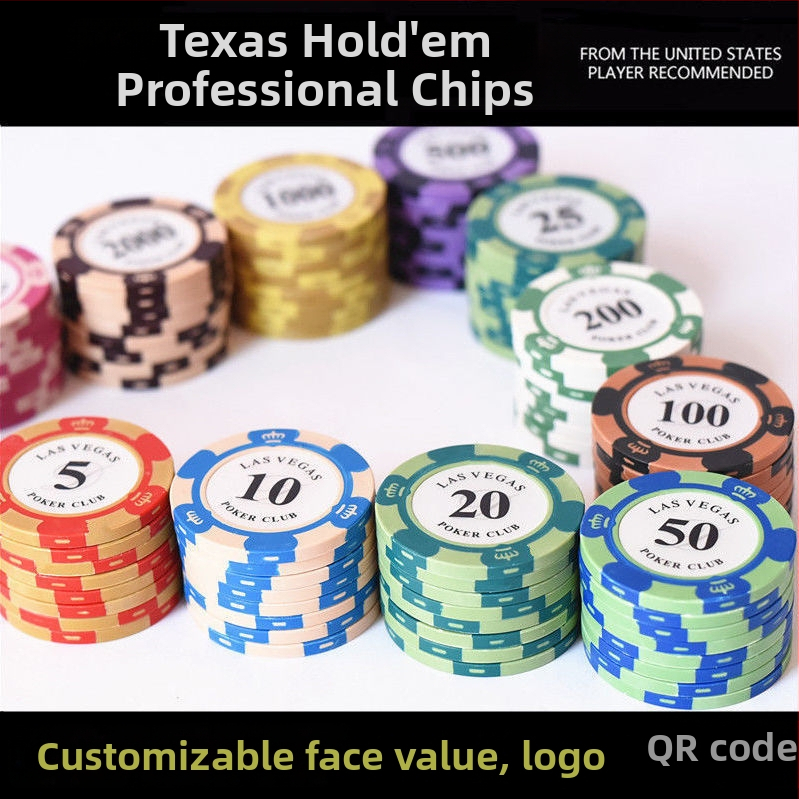 Texas Hold’em poker set čipova - visokokvalitetni ABS čipovi, dvostrano-strani tokeni za poker sobe i mahjong dvorane