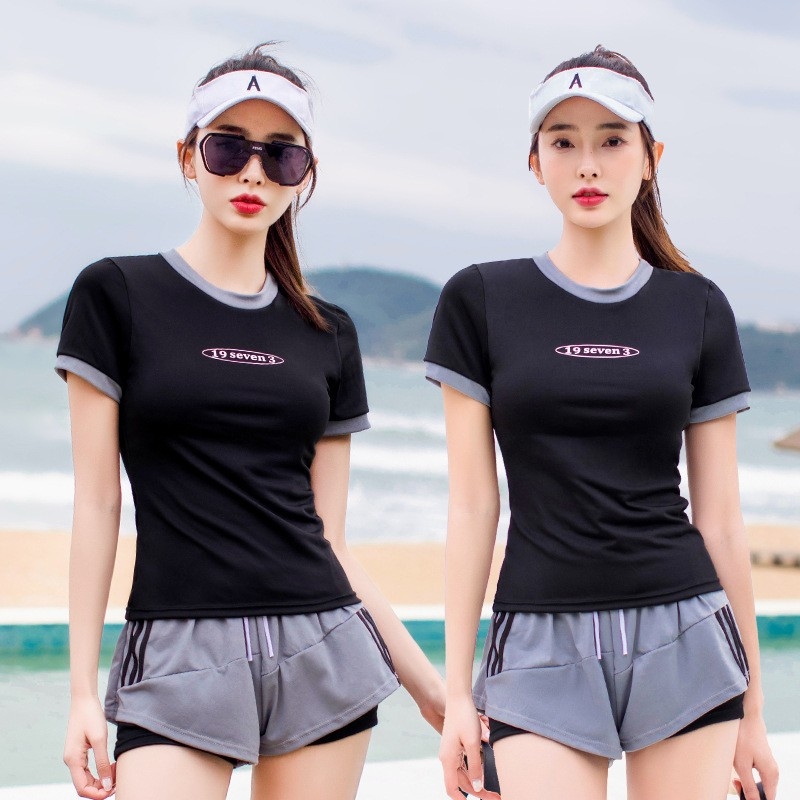 Moteriški dviejų dalių maudymosi kostiumėlis, aukštos juosmens linija, krūties pagalvėlė, poliesteris, pamušalas, 263 g