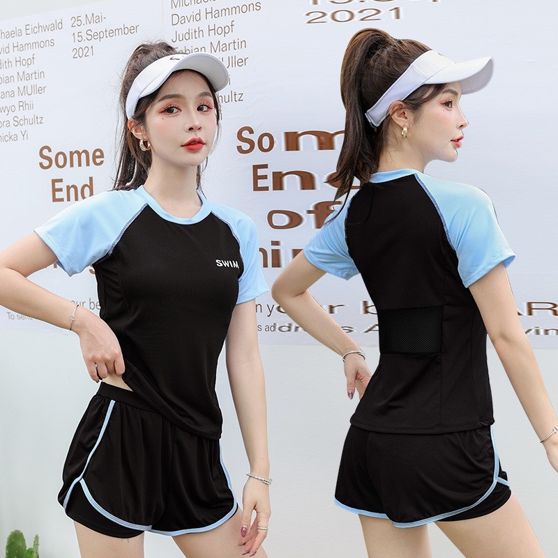 Moteriški dviejų dalių maudymosi kostiumėlis, aukštos juosmens linija, krūties pagalvėlė, poliesteris, pamušalas, 263 g