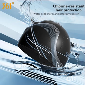 Κολυμβητικό καπάκι από σιλικόνη, 361, για ενήλικες, μονόχρωμο