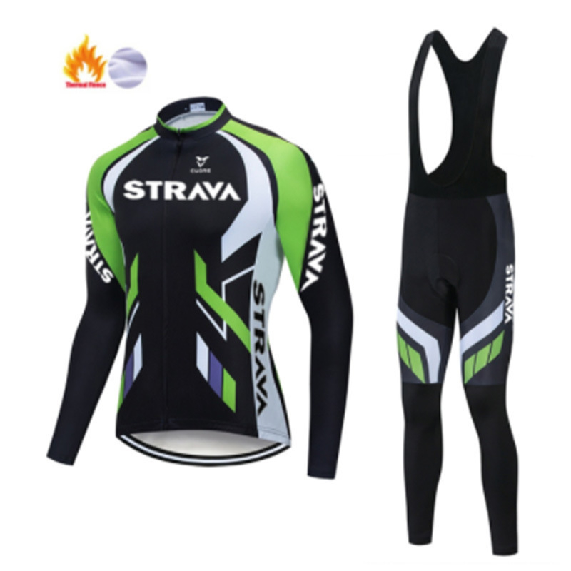 Unisex dviračių kelnių su petnešomis, fliso įdaila, šilta žiemai