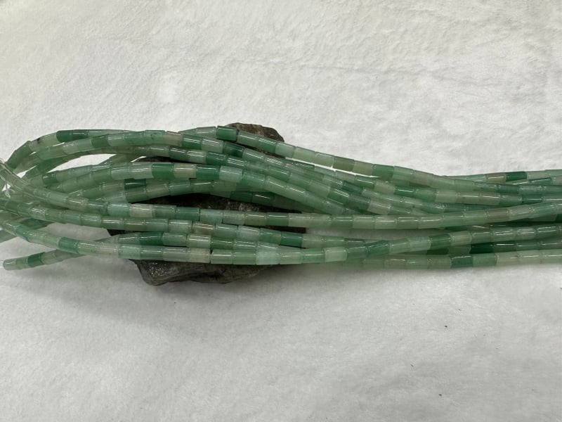 Perle od prirodnog kamena, cilindrične, 8 mm, s rupom za izradu DIY nakita