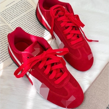 Unisex kasdieniai sportbačiai su odos ir audinio viršutė, PU įdėklas, gumos padas, raišteliai, žemas profilis