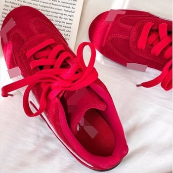 Unisex kasdieniai sportbačiai su odos ir audinio viršutė, PU įdėklas, gumos padas, raišteliai, žemas profilis