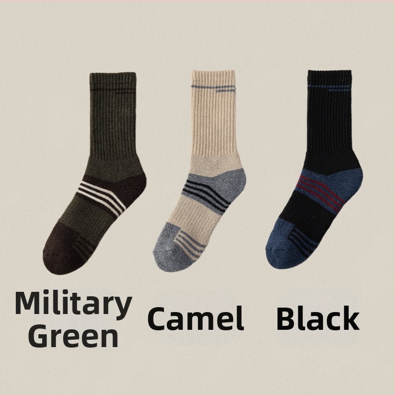 Vyrinės Merino vilnos slidinėjimo kojinės – aukštas tunelis, be siūlių konstrukcija, greitai džiūsta, prieš slydimą, prieš trintį, 30–50% Merino vilna, 96 adatų mezginys, žiemai ir rudeniui