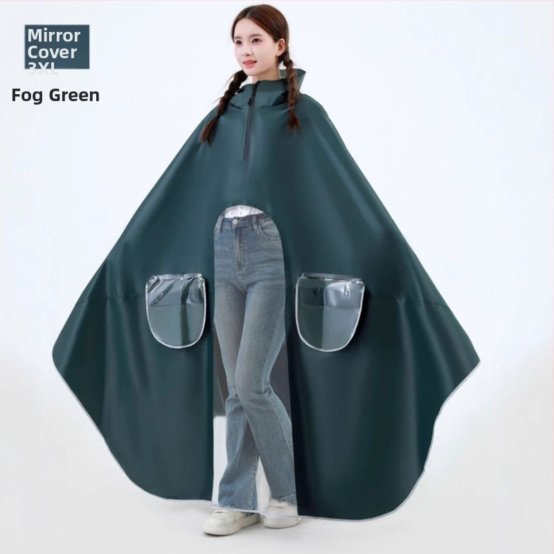 Mingjia elektrilise sõiduki ja mootorratta vihmpončo, Oxford kangas 0,2 mm, PVC veekindel kiht, taaskasutatav, kohandatav, täiskasvanutele