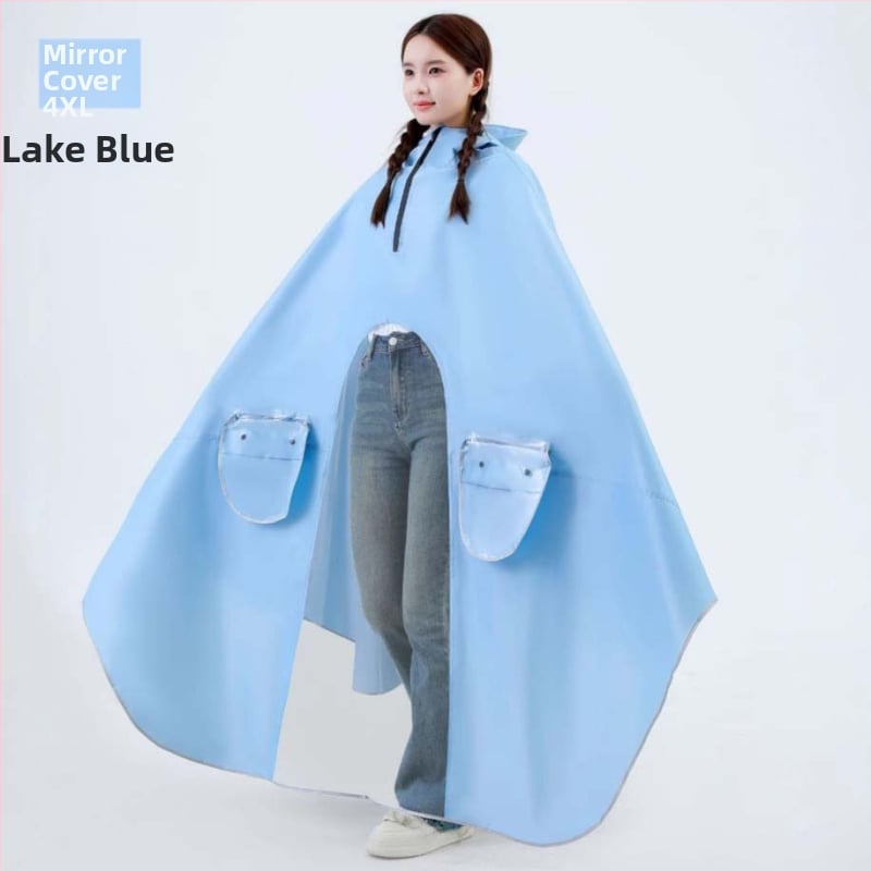 Mingjia elektrilise sõiduki ja mootorratta vihmpončo, Oxford kangas 0,2 mm, PVC veekindel kiht, taaskasutatav, kohandatav, täiskasvanutele