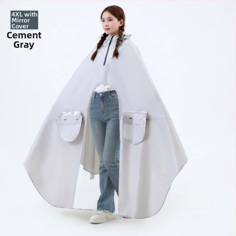 Mingjia elektrilise sõiduki ja mootorratta vihmpončo, Oxford kangas 0,2 mm, PVC veekindel kiht, taaskasutatav, kohandatav, täiskasvanutele