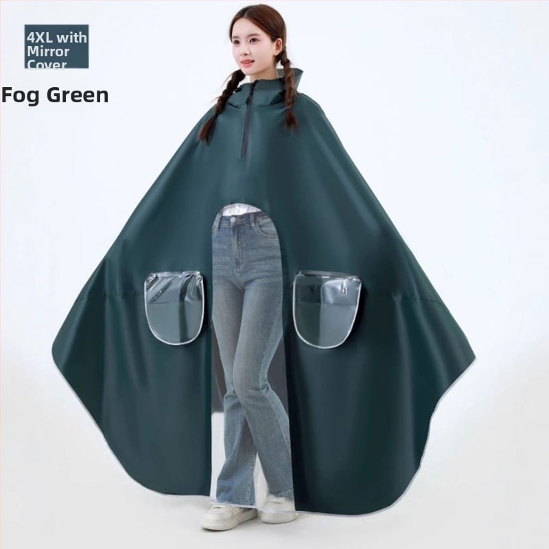 Mingjia elektrilise sõiduki ja mootorratta vihmpončo, Oxford kangas 0,2 mm, PVC veekindel kiht, taaskasutatav, kohandatav, täiskasvanutele