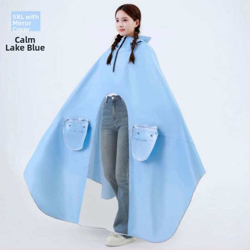 Mingjia elektrilise sõiduki ja mootorratta vihmpončo, Oxford kangas 0,2 mm, PVC veekindel kiht, taaskasutatav, kohandatav, täiskasvanutele