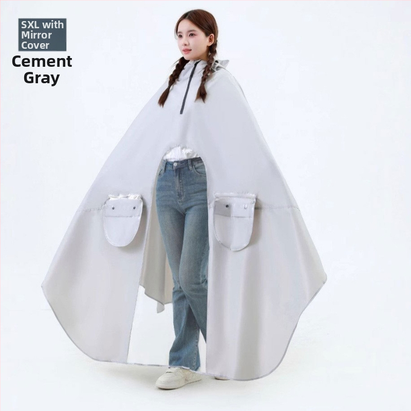 Mingjia elektrilise sõiduki ja mootorratta vihmpončo, Oxford kangas 0,2 mm, PVC veekindel kiht, taaskasutatav, kohandatav, täiskasvanutele