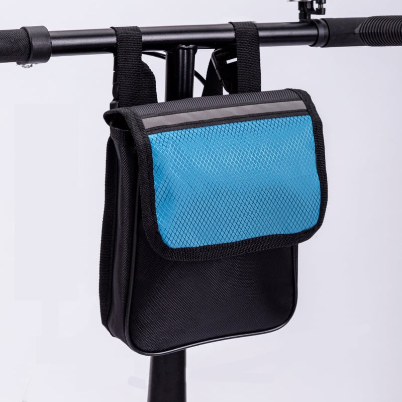 Велосипедна предна чанта за ръкохватка, водоустойчива, с двойно отделение за телефон