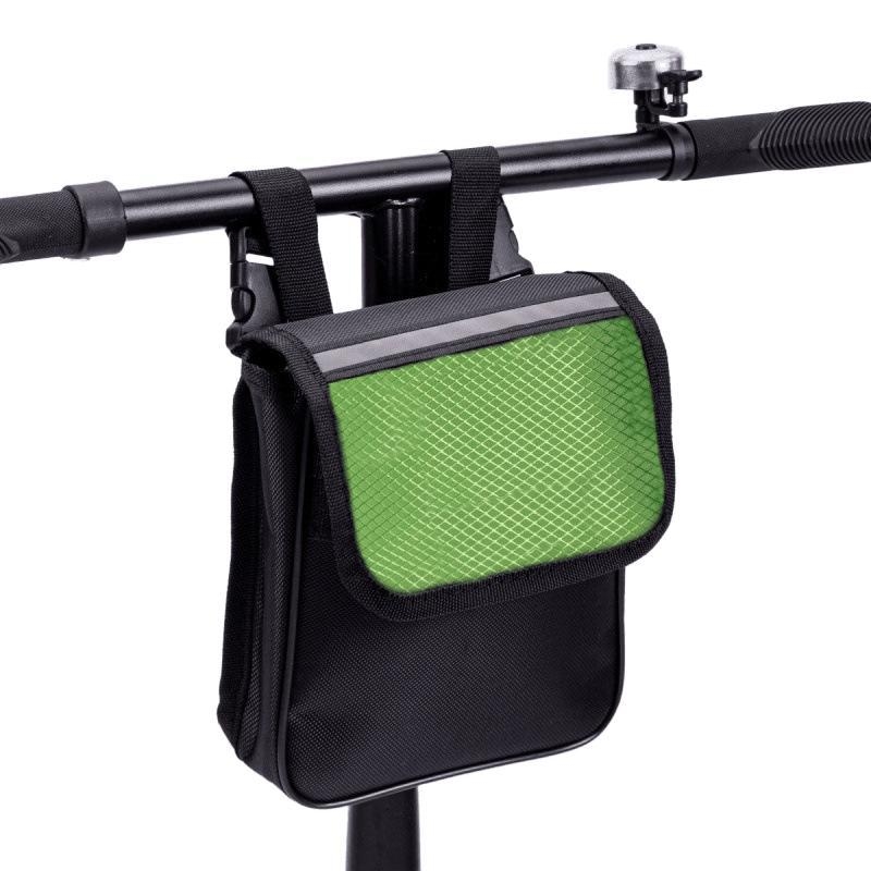 Велосипедна предна чанта за ръкохватка, водоустойчива, с двойно отделение за телефон