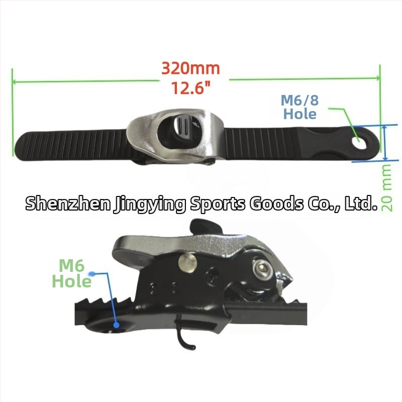 Riedučio aksesuarai su sagtimi, dantytas diržas, plokščioms batams sagtis — Prekės ženklas JINGYING, Sezona 2024-1