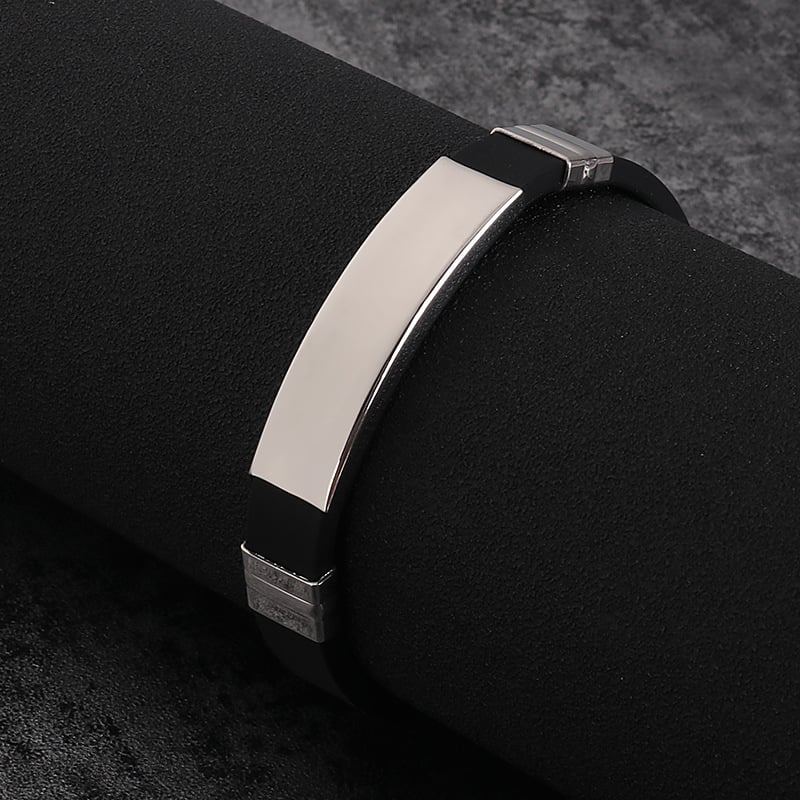 Гривна от титанова стомана с гравиране - корейски унисекс стил, персонализирана гравировка, произход Jieyang