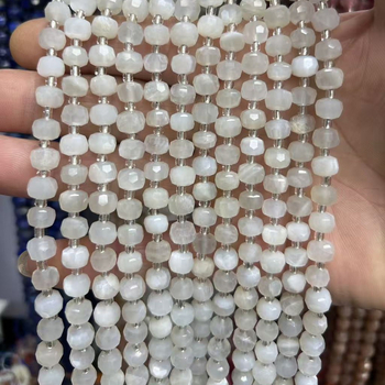 6x8 mm prirodni kamen ahat i turmalin, kotačasto rezane fasetirane perle, polugotovi dijelovi za DIY nakit za ogrlicu i narukvicu