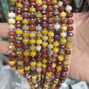 6x8 mm prirodni kamen ahat i turmalin, kotačasto rezane fasetirane perle, polugotovi dijelovi za DIY nakit za ogrlicu i narukvicu