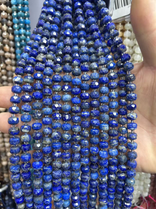 6x8 mm prirodni kamen ahat i turmalin, kotačasto rezane fasetirane perle, polugotovi dijelovi za DIY nakit za ogrlicu i narukvicu