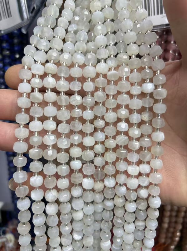 6x8 mm prirodni kamen ahat i turmalin, kotačasto rezane fasetirane perle, polugotovi dijelovi za DIY nakit za ogrlicu i narukvicu