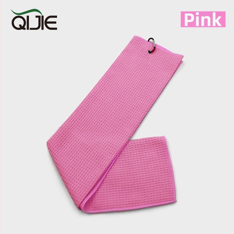 Golfo rankšluostis iš mikropluošto su vafliniu raštu, 260 g, paprastas audinys, logotipas spausdintas.