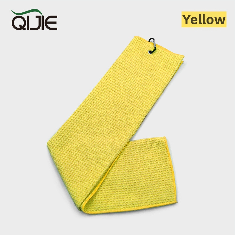 Golfo rankšluostis iš mikropluošto su vafliniu raštu, 260 g, paprastas audinys, logotipas spausdintas.