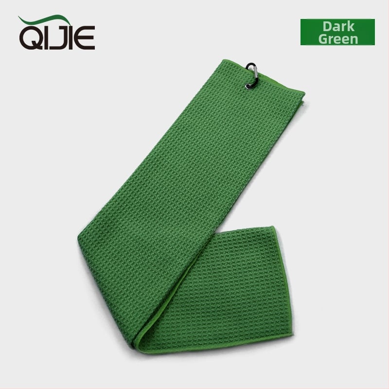 Golfo rankšluostis iš mikropluošto su vafliniu raštu, 260 g, paprastas audinys, logotipas spausdintas.