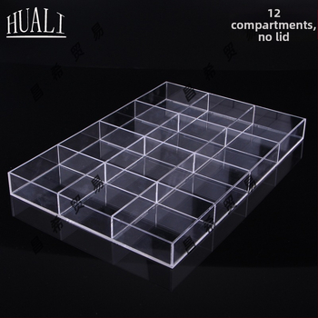 Kutija za nakit s mrežastim dijelovima, prozirna, otporna na prašinu, materijal papir, pastoralni stil