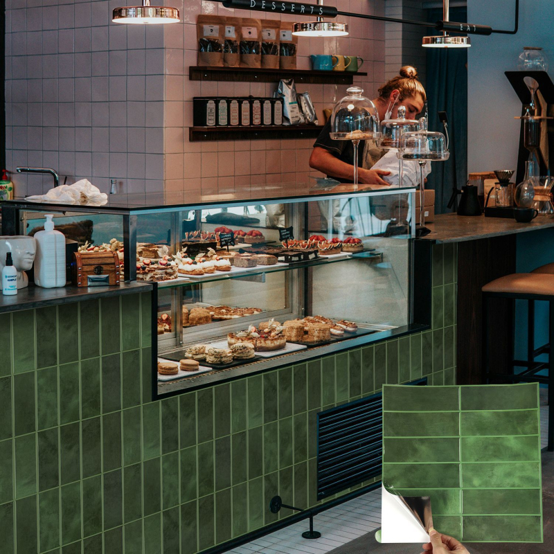 3D епоксидни стенни стикери, самозалепващи, водоустойчиви, PET+PU лепило, модерен стил, монолитен дизайн, 1 бр., подходящи за дневна, спалня, кабинет, ресторант, баня