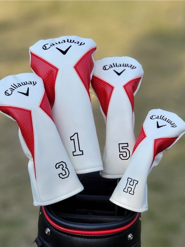 Universālais PU golfa kluba galvas pārsegs – der koksnes un dzelzs klubiem, ūdensizturīgs