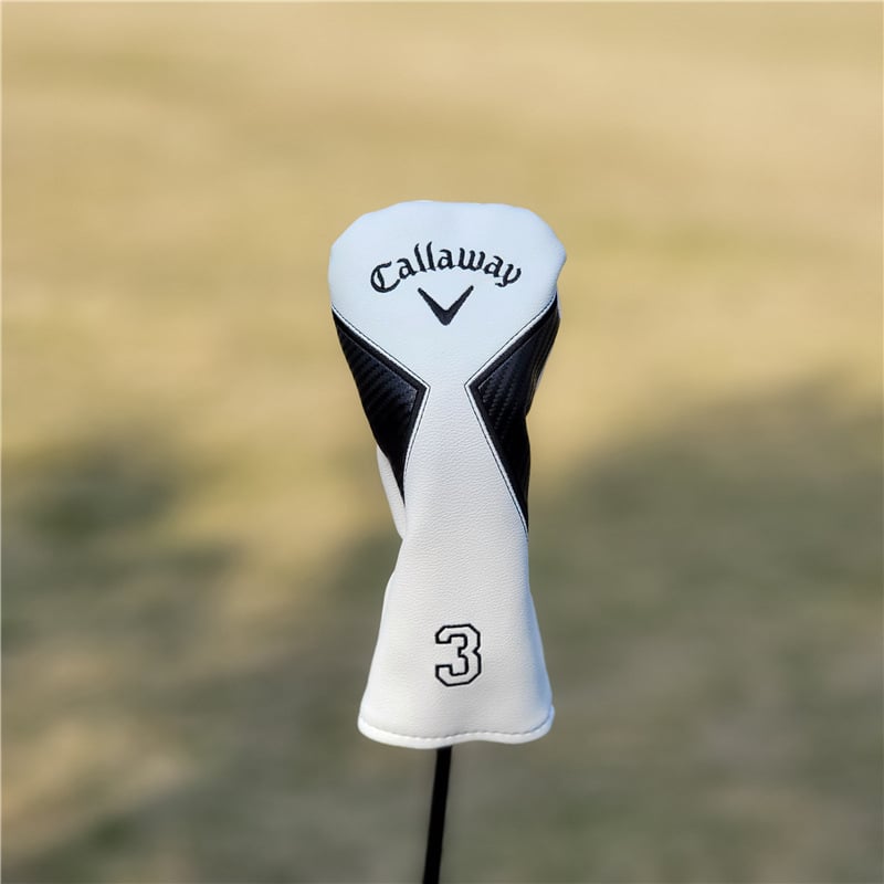 Universālais PU golfa kluba galvas pārsegs – der koksnes un dzelzs klubiem, ūdensizturīgs