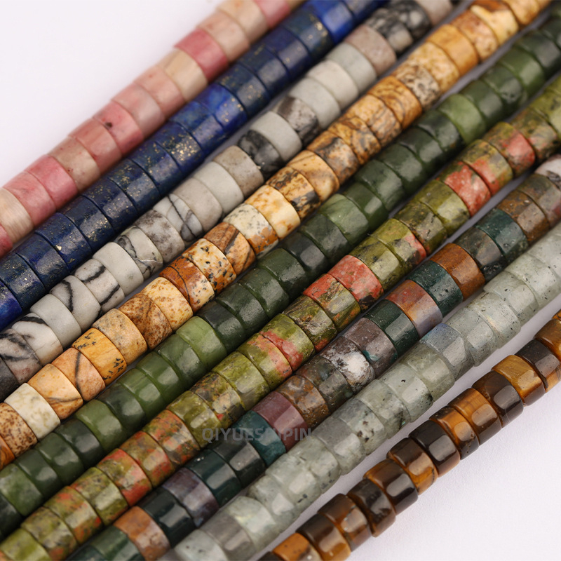 3×6mm prirodni kamen kristal – pravokutni disk, slobodne perle za DIY nakit, dodaci dijelovi za narukvicu, distancijer, poluproizvod