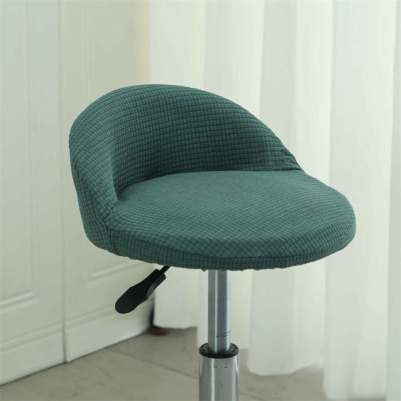 Székfedő beépített háttámlával — poliészterből, különleges forma, porálló, modern minimalist stílus, négy évszakos használat