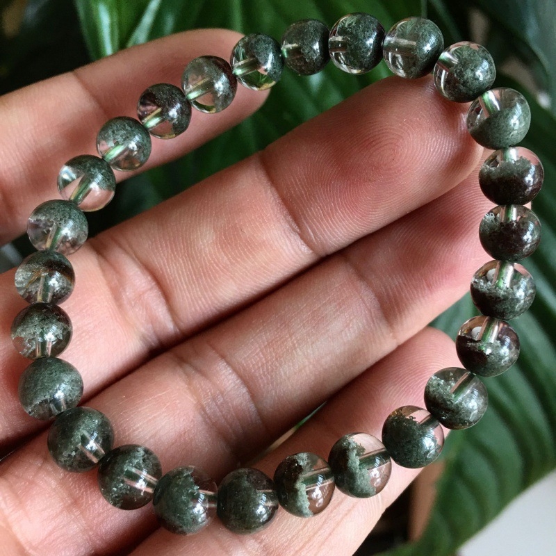 Браслет с призрачен кристал, дизайн с множество кръгове, унисекс